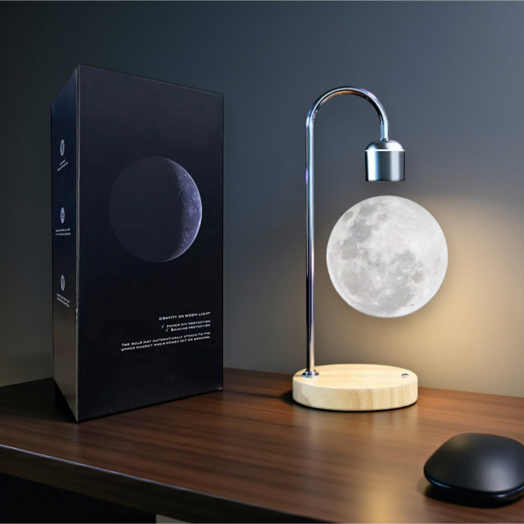 【008】Magnetic Levitating LED Moon Lamp