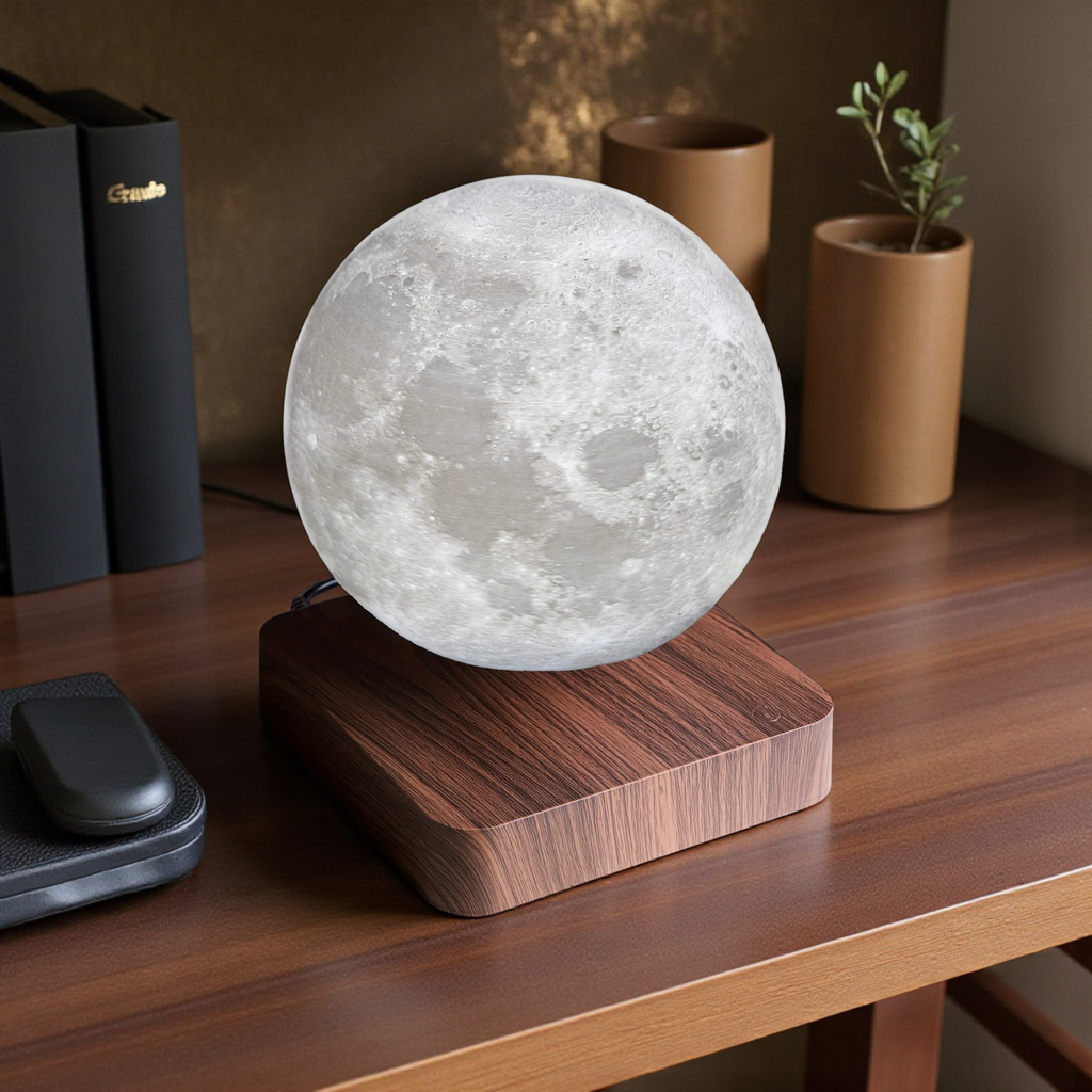 【012】Levitating Magnetic Moon Lamp