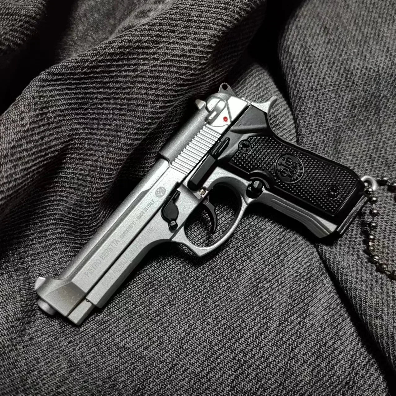 Mini Metal Pistol Keychain