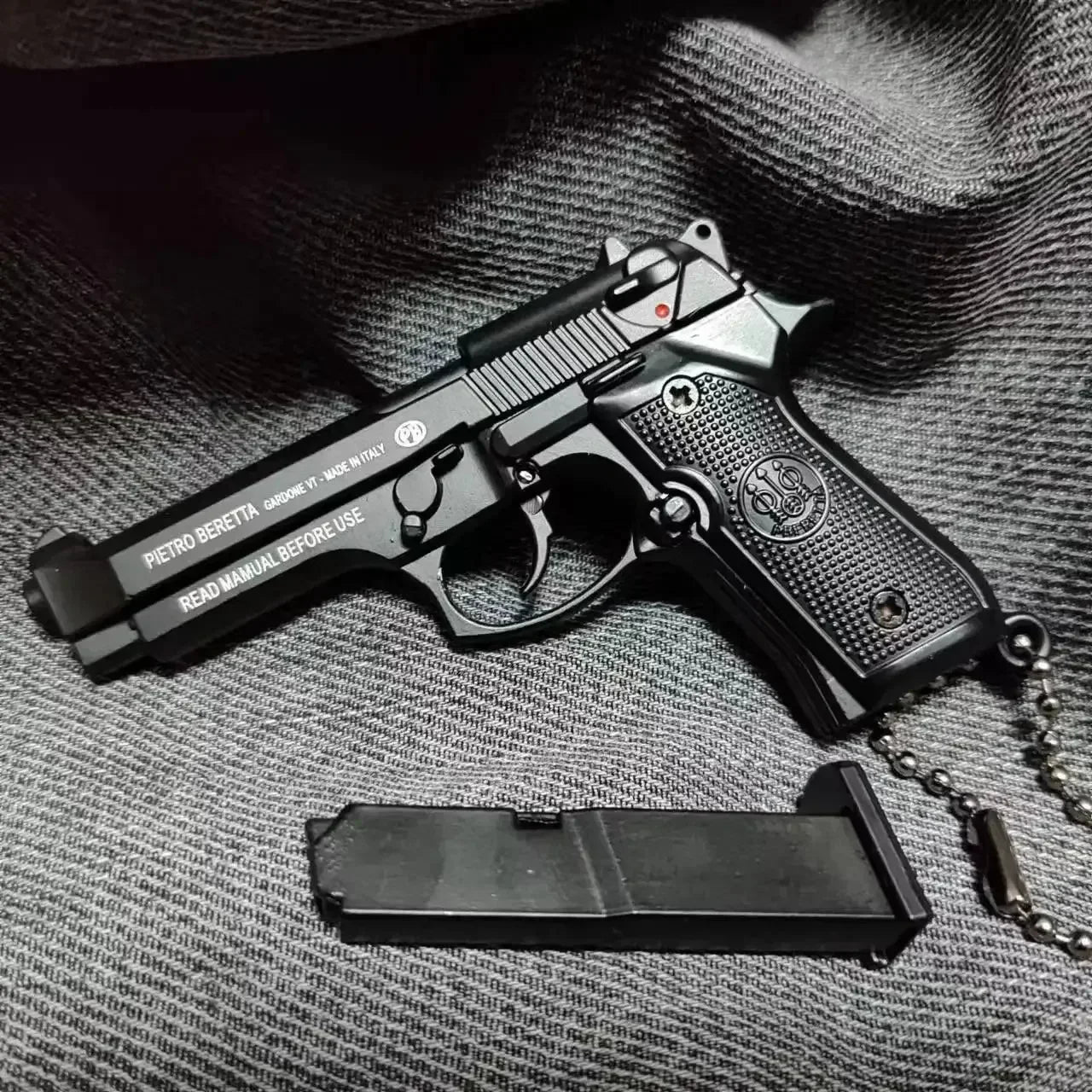Mini Metal Pistol Keychain