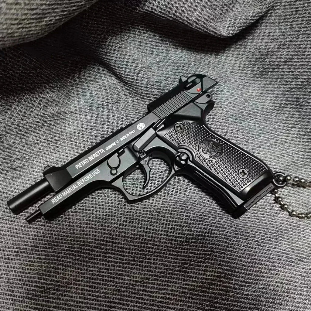 Mini Metal Pistol Keychain
