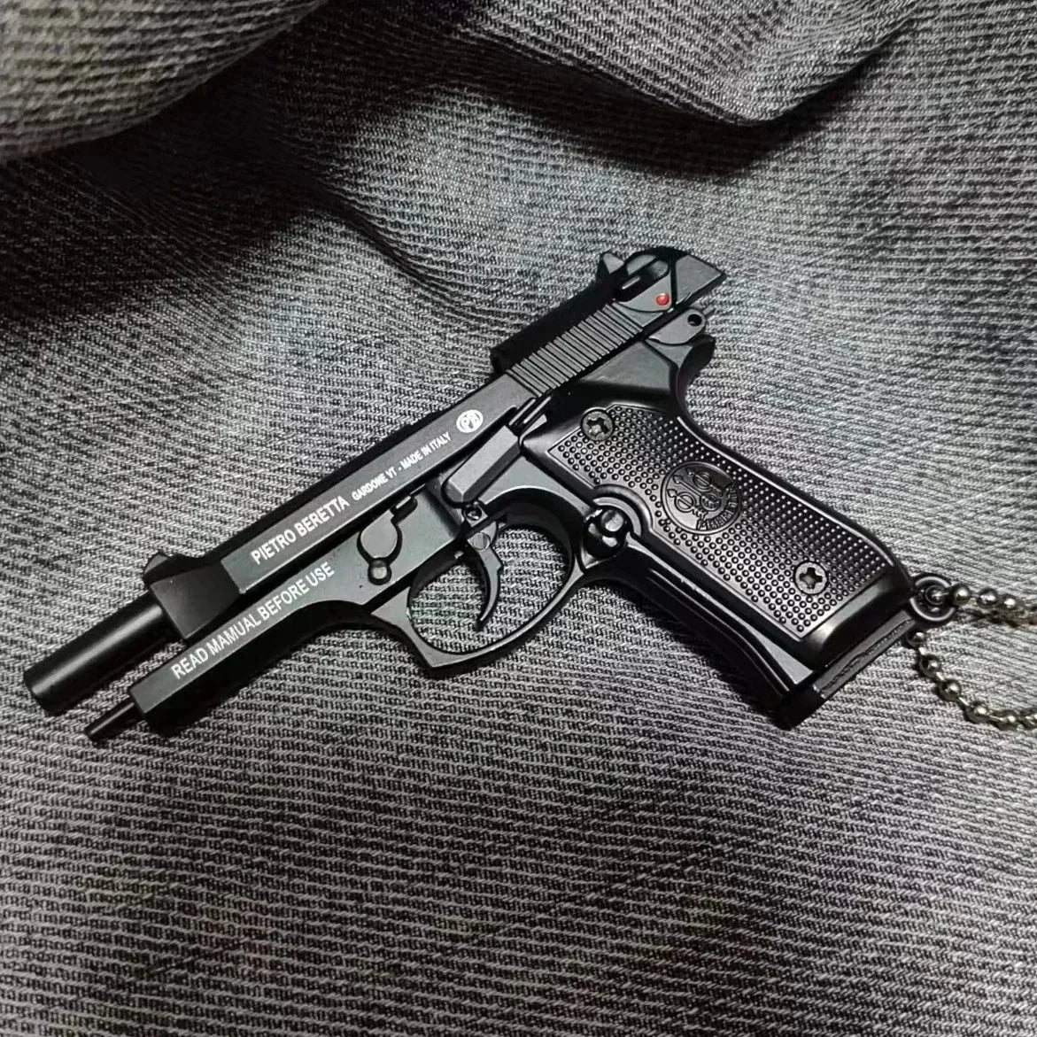 Mini Metal Pistol Keychain