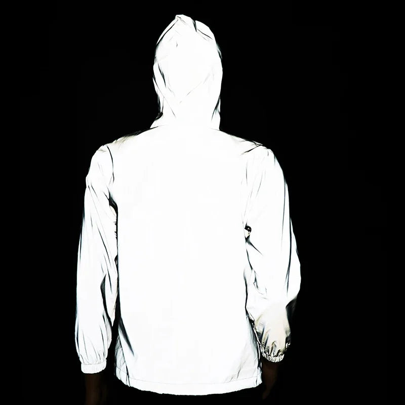 【009】Noctilucent Full Reflective Windbreaker Jacket