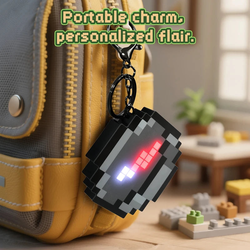 Pixel LED Compass Keychain