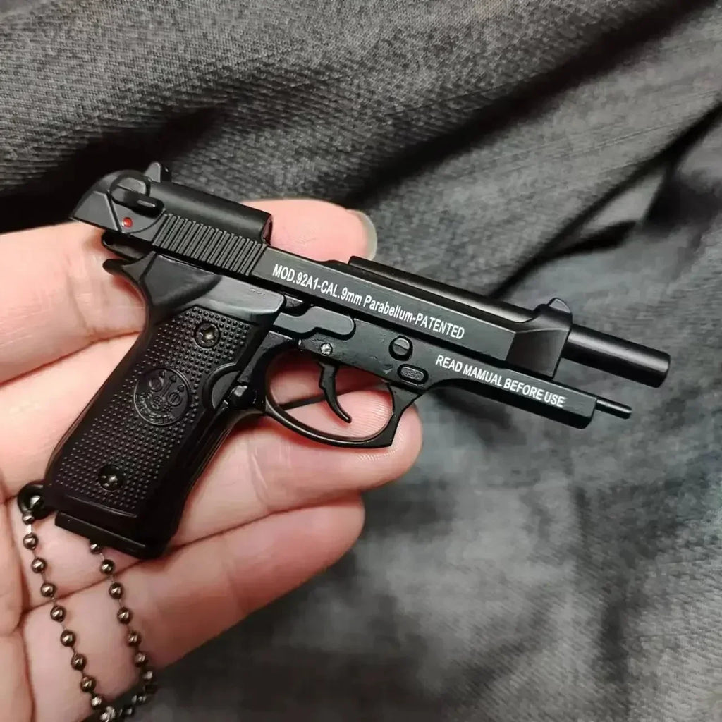 Mini Metal Pistol Keychain