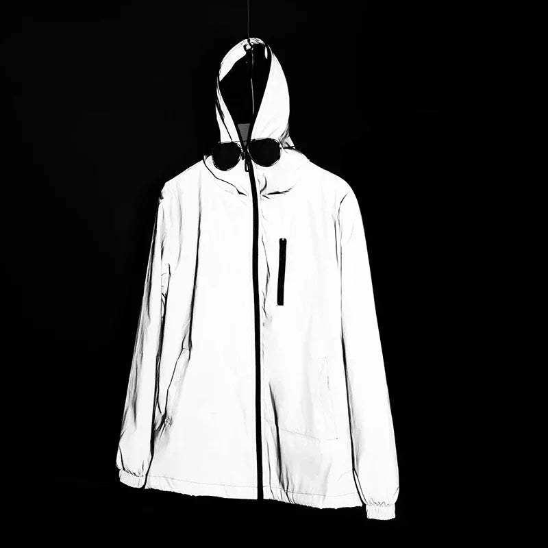 【009】Noctilucent Full Reflective Windbreaker Jacket