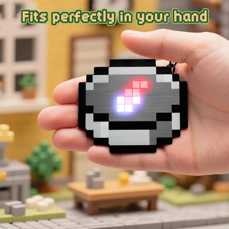 Pixel LED Compass Keychain