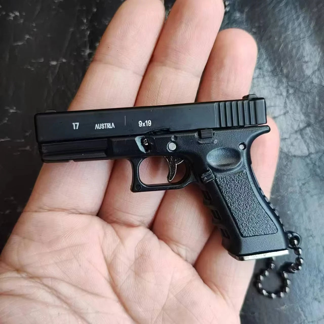 Mini Metal Pistol Keychain