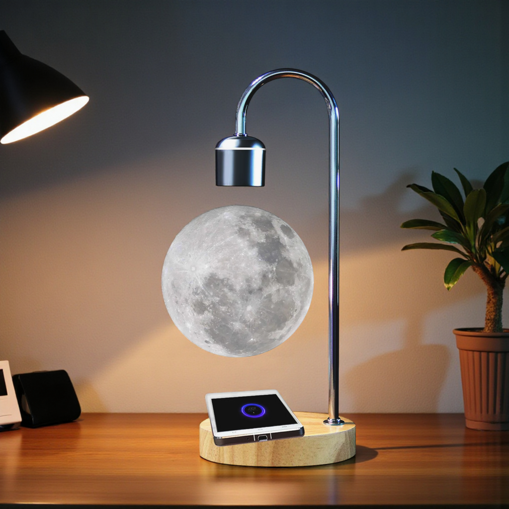 【008】Magnetic Levitating LED Moon Lamp